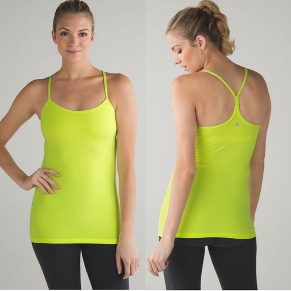 Lululemon Neón Yellow Tank Top Sz. 4 - Picture 1 of 7